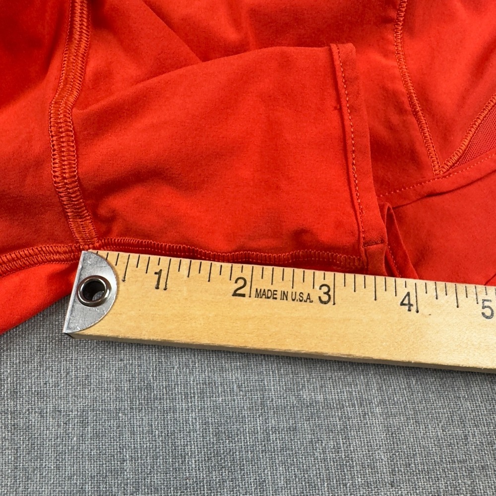 Lululemon Shorts Womens 4 Orange Speed Up 3.5" Lined Athletic Running Zip Pocket - Picture 7 of 10